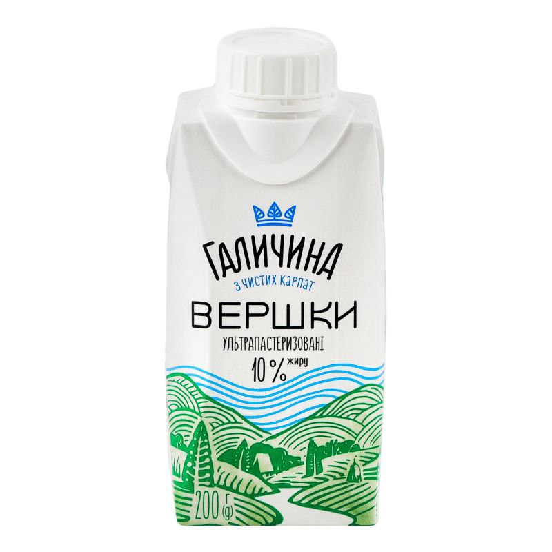 Вершки Галичина 10% TGA 200г